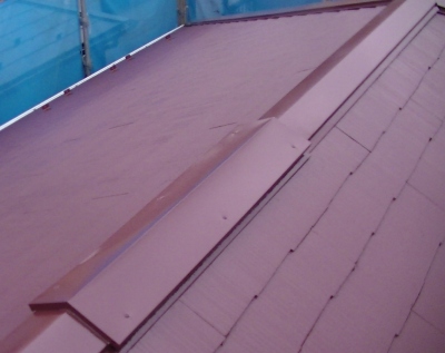 和光市　屋根塗装　タスペーサー設置