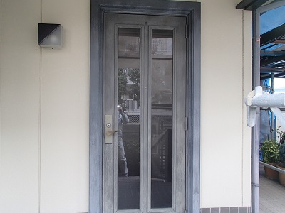 所沢市　ダイノックシート施工　外壁塗装　