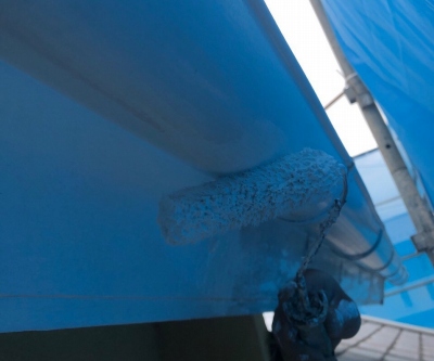 さいたま市西区　付帯根塗装　雨樋塗装