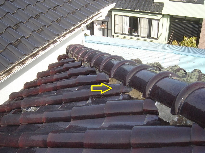 川口市　漆喰　土崩れ