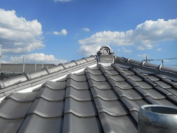 川口市　屋根漆喰補修