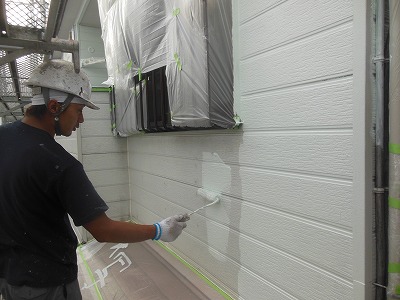 さいたま市 外壁中塗り