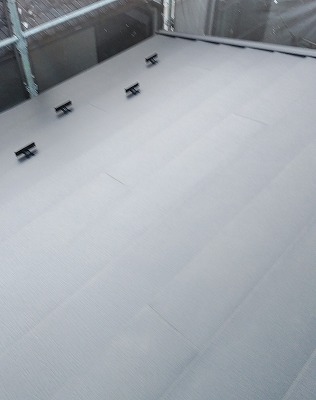 越谷市　シェイドブラック　屋根カバー