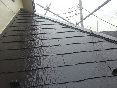 下屋根 塗装完了