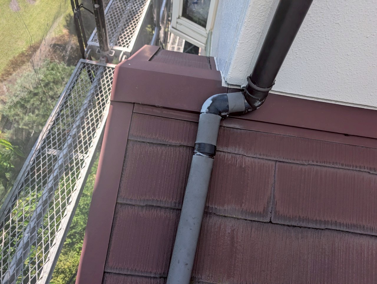 雨樋まわりの取り合い部分の劣化