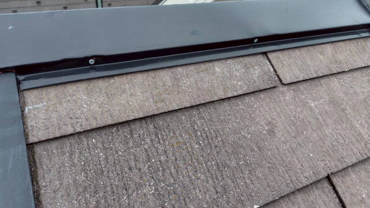 棟板金の固定釘をビスへ交換