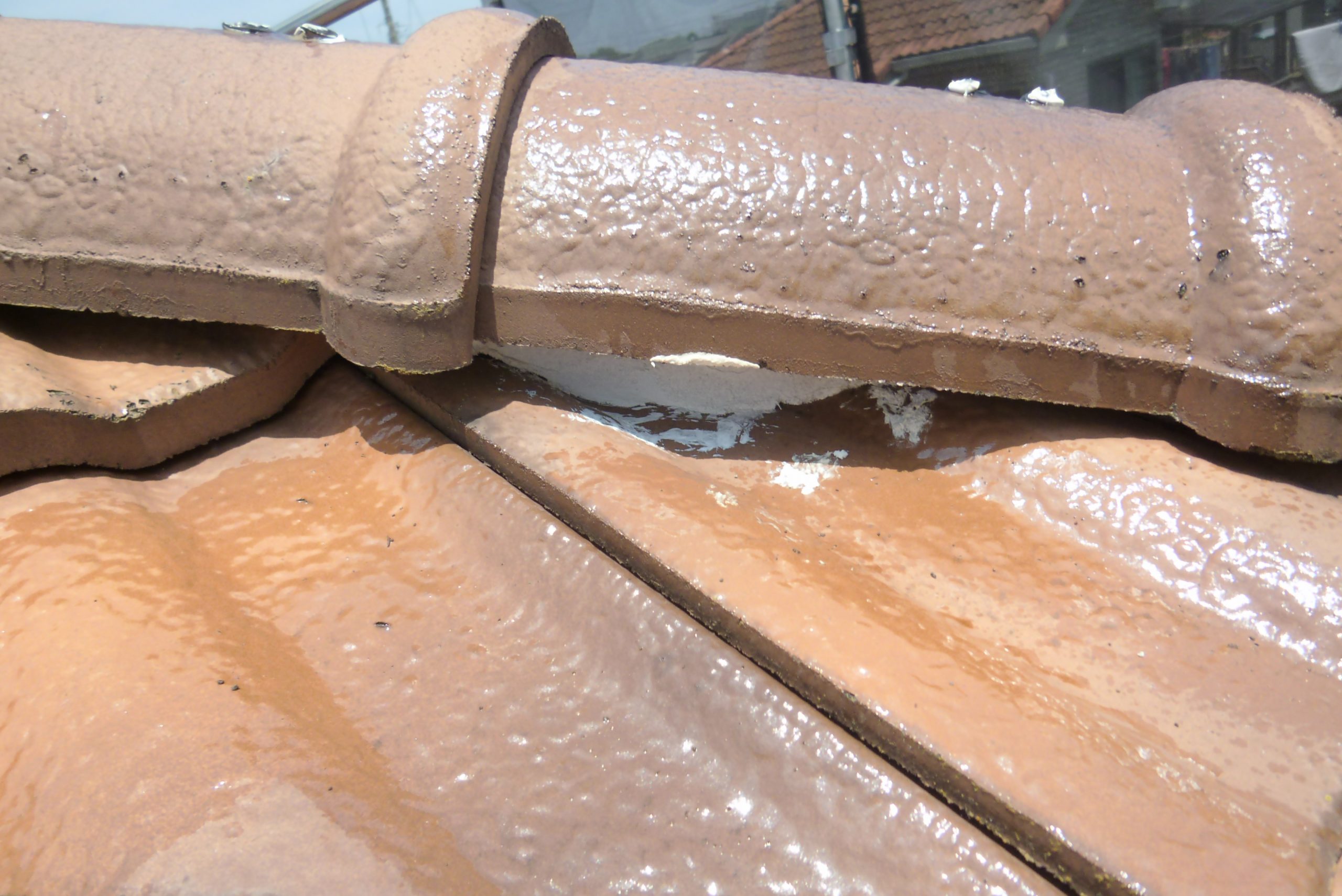 棟まわりの補修と仕上げのなじみ