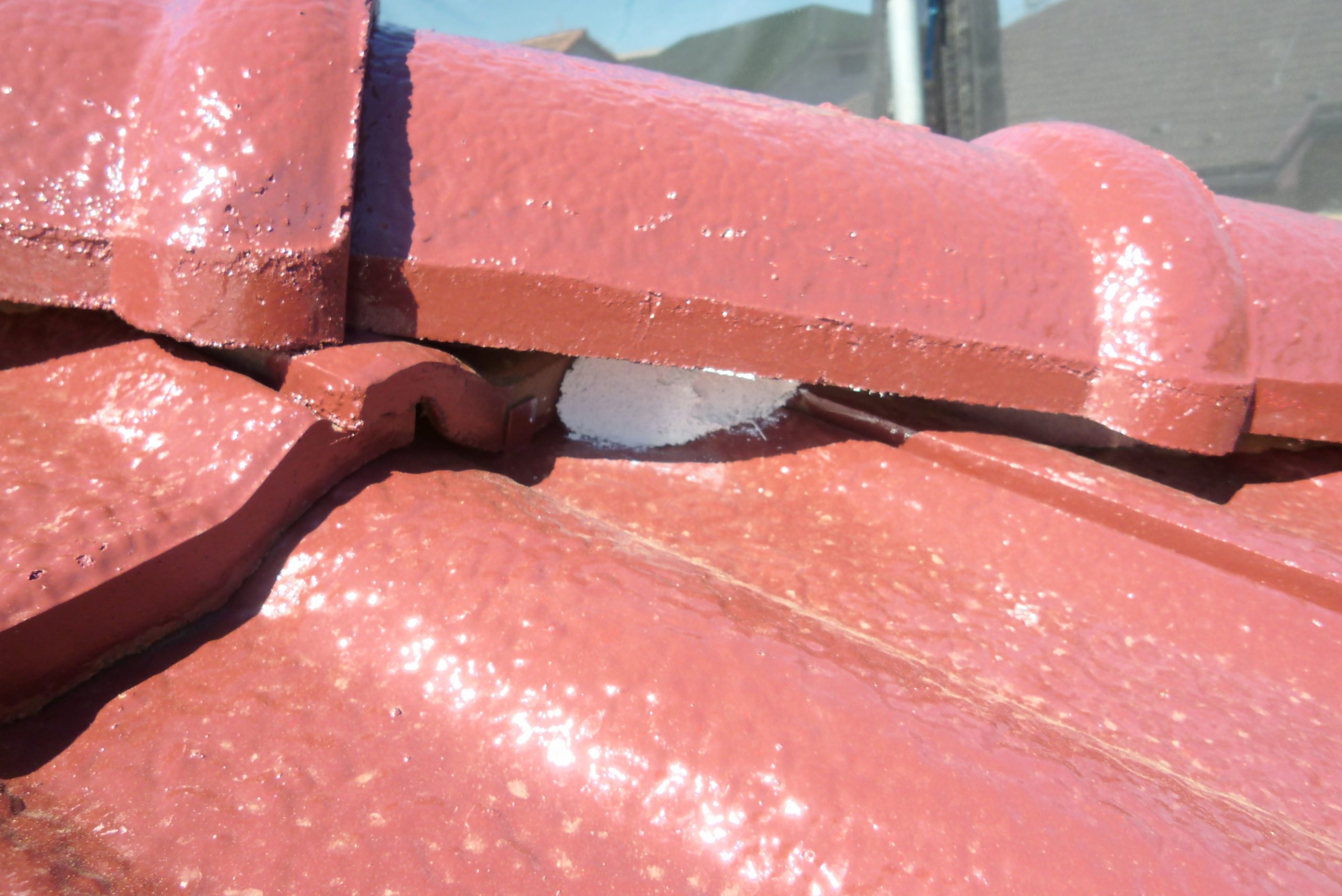 棟近接で見る補修部の安定感