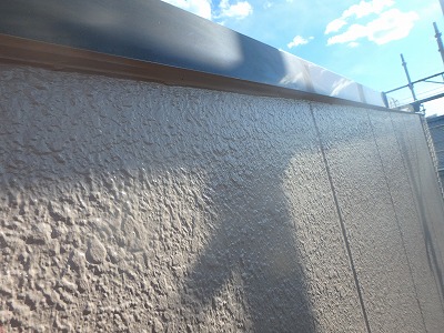 さいたま市岩槻区　笠木　コーキング