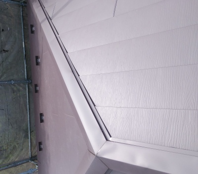 川越市　屋根葺き替え工事　雨樋交換