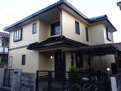 所沢市　屋根補修工事　外壁塗装