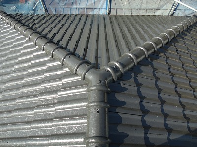 瓦屋ねの塗替え後の写真