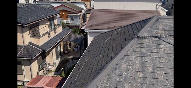 スレート屋根経年劣化