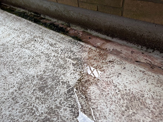 排水部分に汚れが蓄積