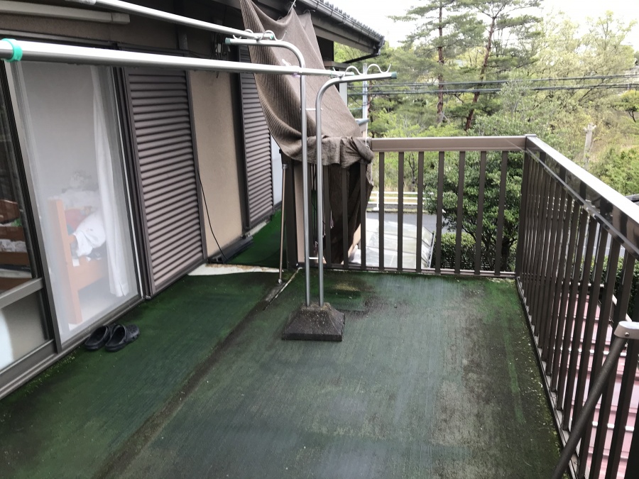 雨漏りベランダ別アングル