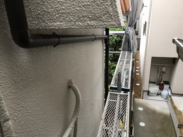天理市　雨樋　交換