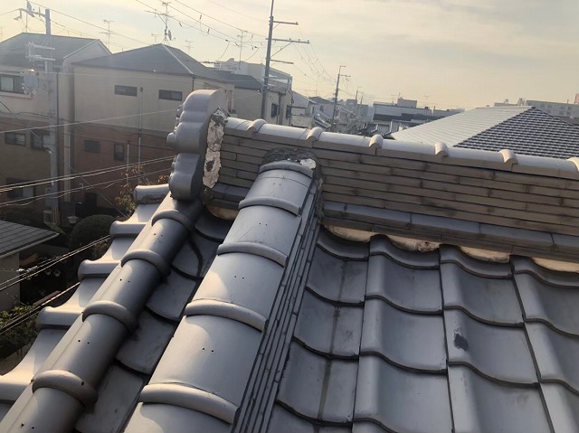 三郷町　複合型瓦屋根　部分補修