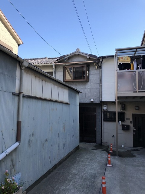 天理市　谷板金　補修