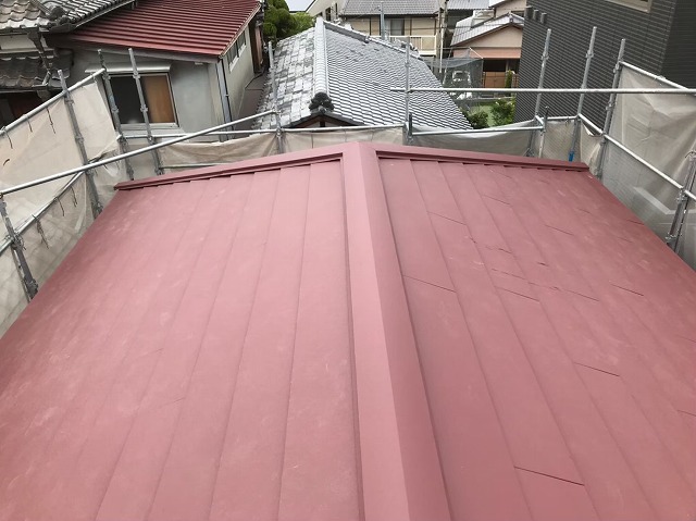 斑鳩町のスーパーガルテクト屋根