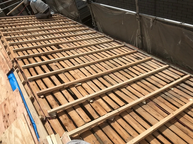屋根下地調整3