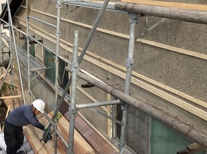 橿原市　壁補修　胴縁設置