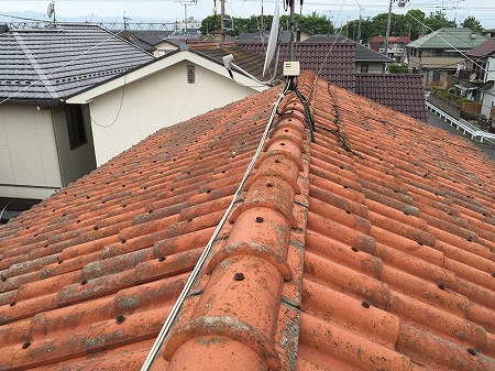 セメント瓦葺建物全景