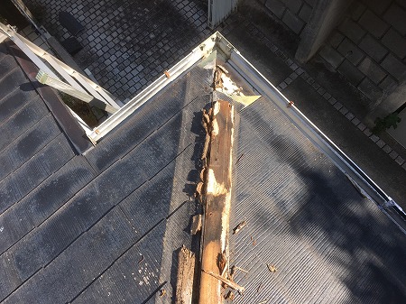 腐食下地木撤去