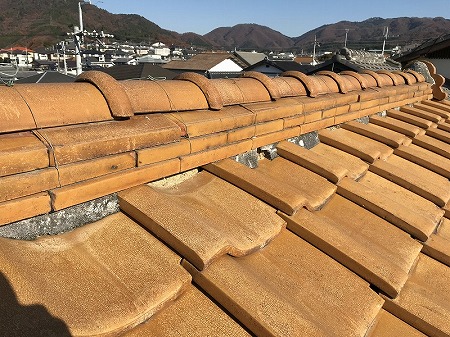 面戸漆喰剥がれ