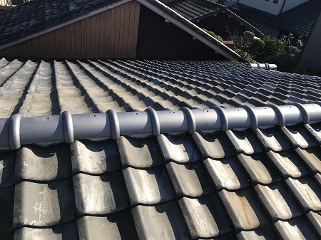 棟瓦葺替工事完了