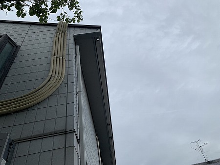 たてといの呼び樋が欠損