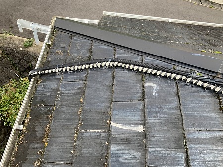 棟取り合いの屋根全体