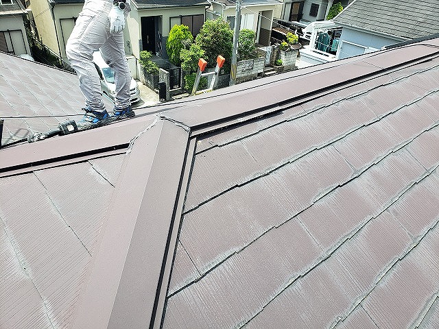 大和郡山市で無料点検、棟板金