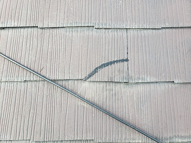 大和郡山市の割れたカラーベストの設置完了