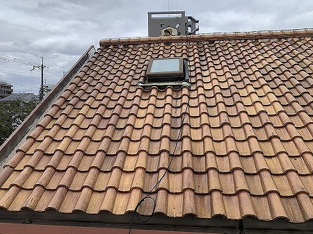 天窓周辺の屋根状況
