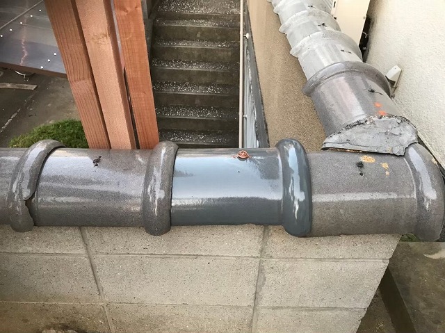 葛城市　外壁の冠瓦　施工後