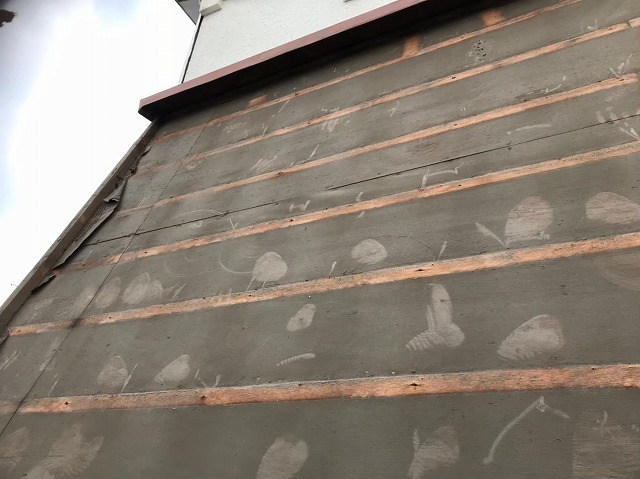 奈良市　S形瓦　瓦撤去