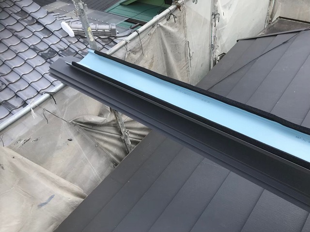 奈良市　棟板金　設置