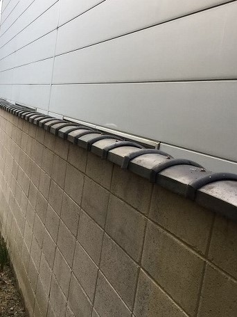 大和郡山市　お寺　ブロック塀修理　施工後