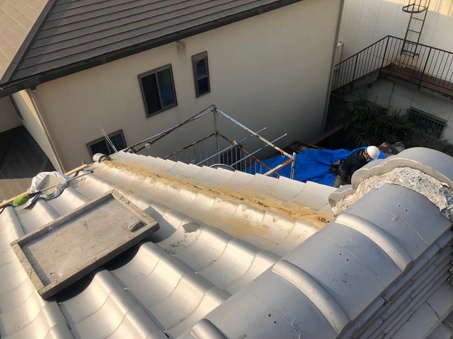 三郷町　複合型瓦屋根　部分補修