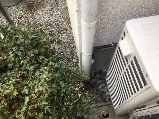 桜井市の竪樋補修完了