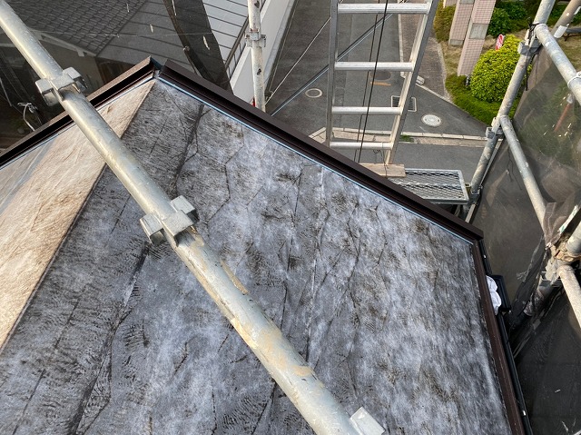 ガルテクト水切り板金設置