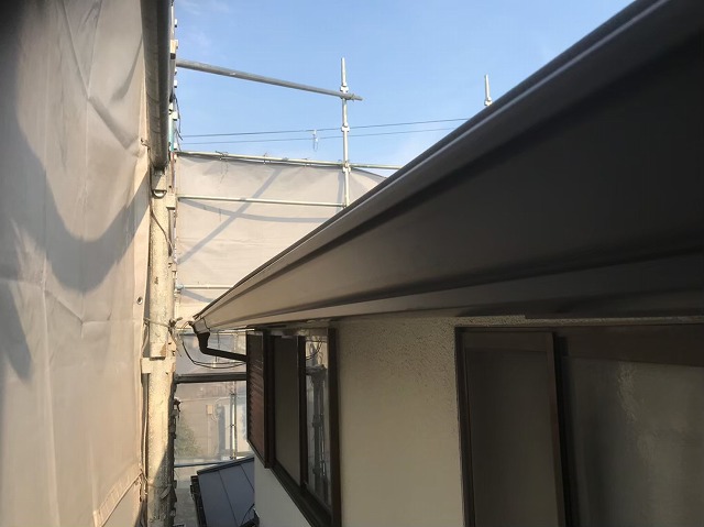 雨樋の取り換え工事の完成