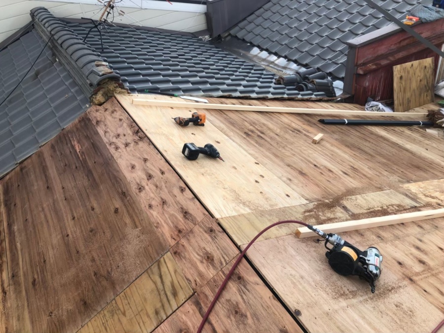 奈良市　構造用合板　増し張り