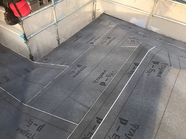 橿原市　防水紙　設置