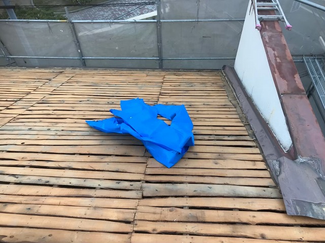 奈良市　洋瓦　瓦撤去