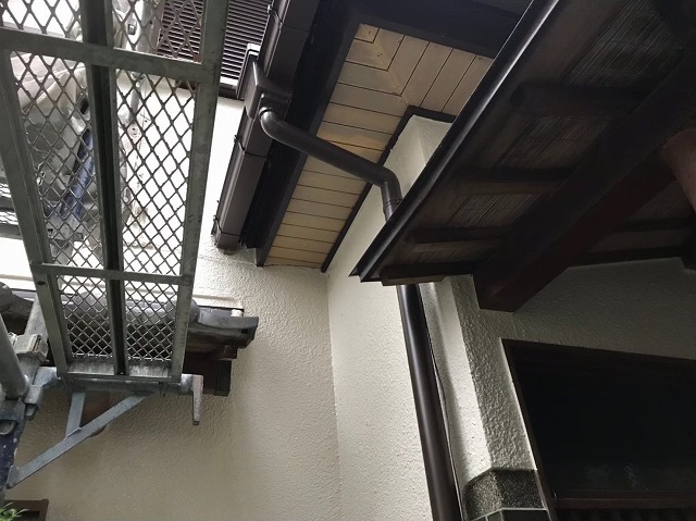 天理市　雨樋　交換