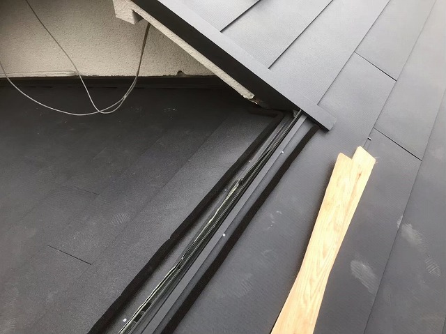 ガルテクトに葺き変わった屋根