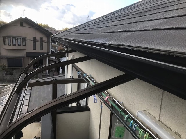 桜井市の軒樋設置完了