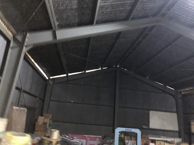 王寺町のスレート波板屋根の室内点検