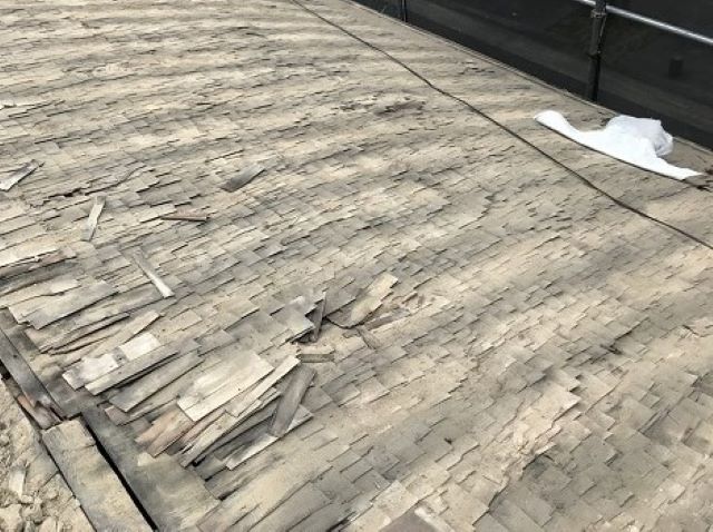 奈良市の傷んだ屋根下地